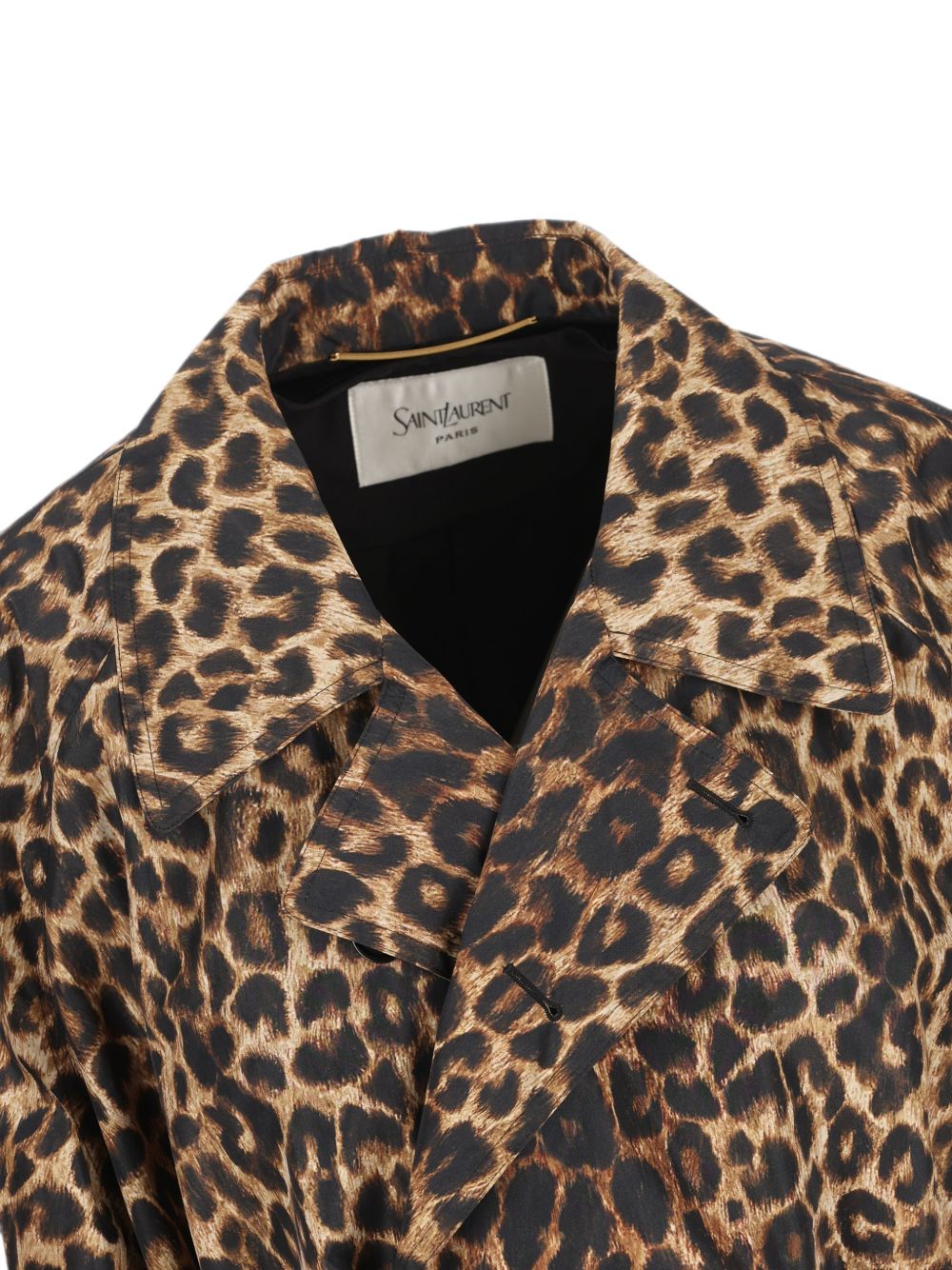 Saint Laurent Women Printed Nylon Trench Coat