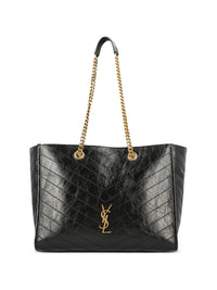 Saint Laurent Women Niki E/W Suede Leather Tote