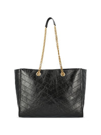 Saint Laurent Women Niki E/W Suede Leather Tote