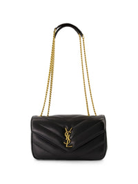 Saint Laurent Women Loulou Small Suede Leather Shoulder Bag