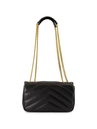 Saint Laurent Women Loulou Small Suede Leather Shoulder Bag