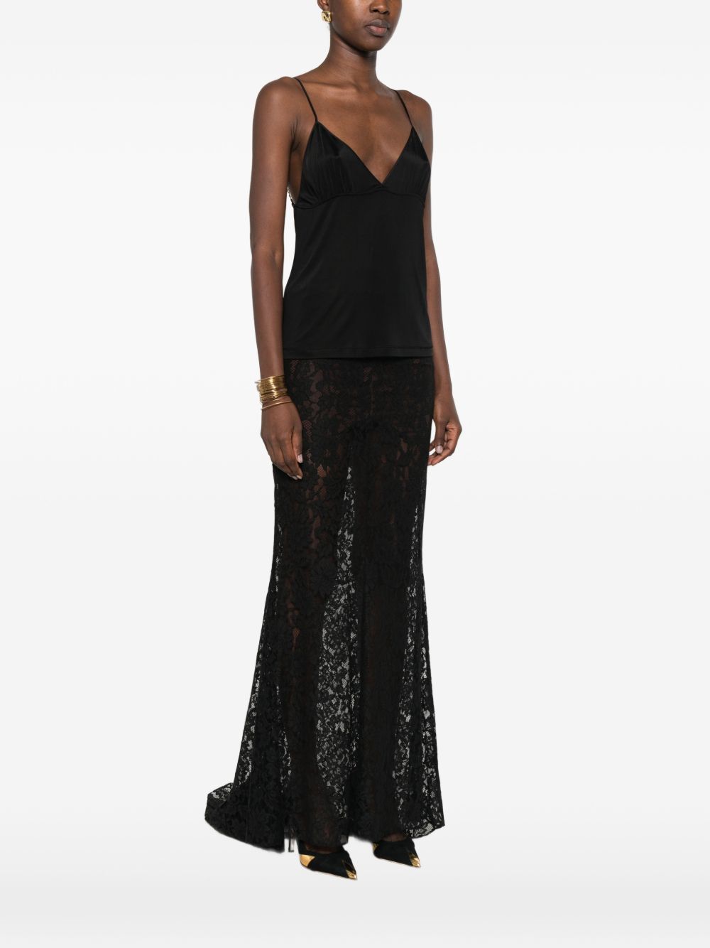 Saint Laurent Women Saint V-Necked Top