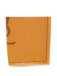 Saint Laurent Women Logo Wool Foulard