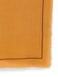 Saint Laurent Women Logo Wool Foulard