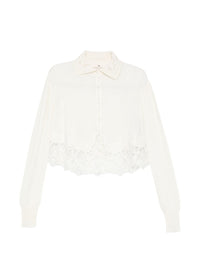 Ermanno Scervino Women Cashemre Lace Shirt