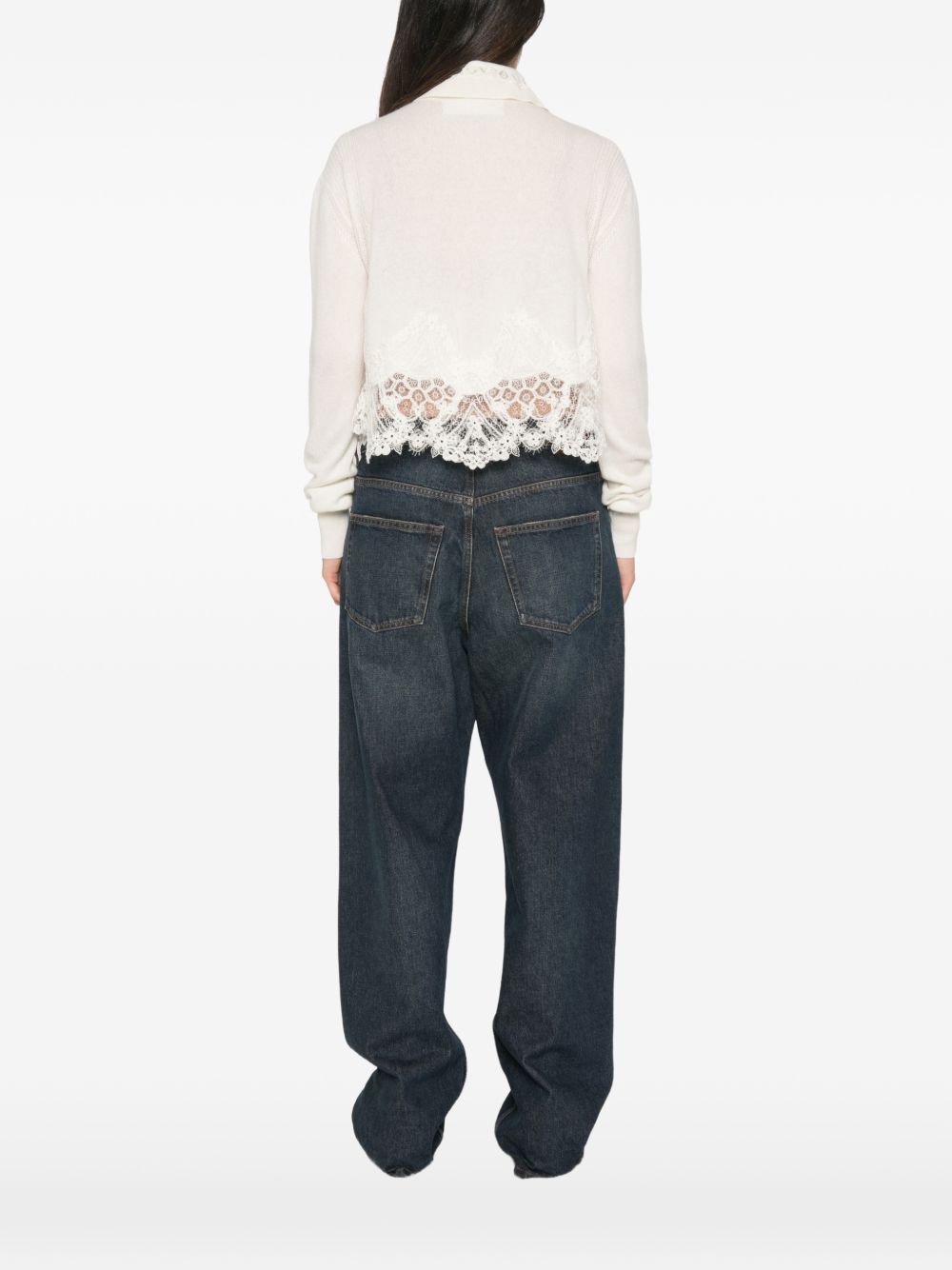 Ermanno Scervino Women Cashemre Lace Shirt