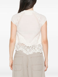 Ermanno Scervino Women Cashmere Lace Top
