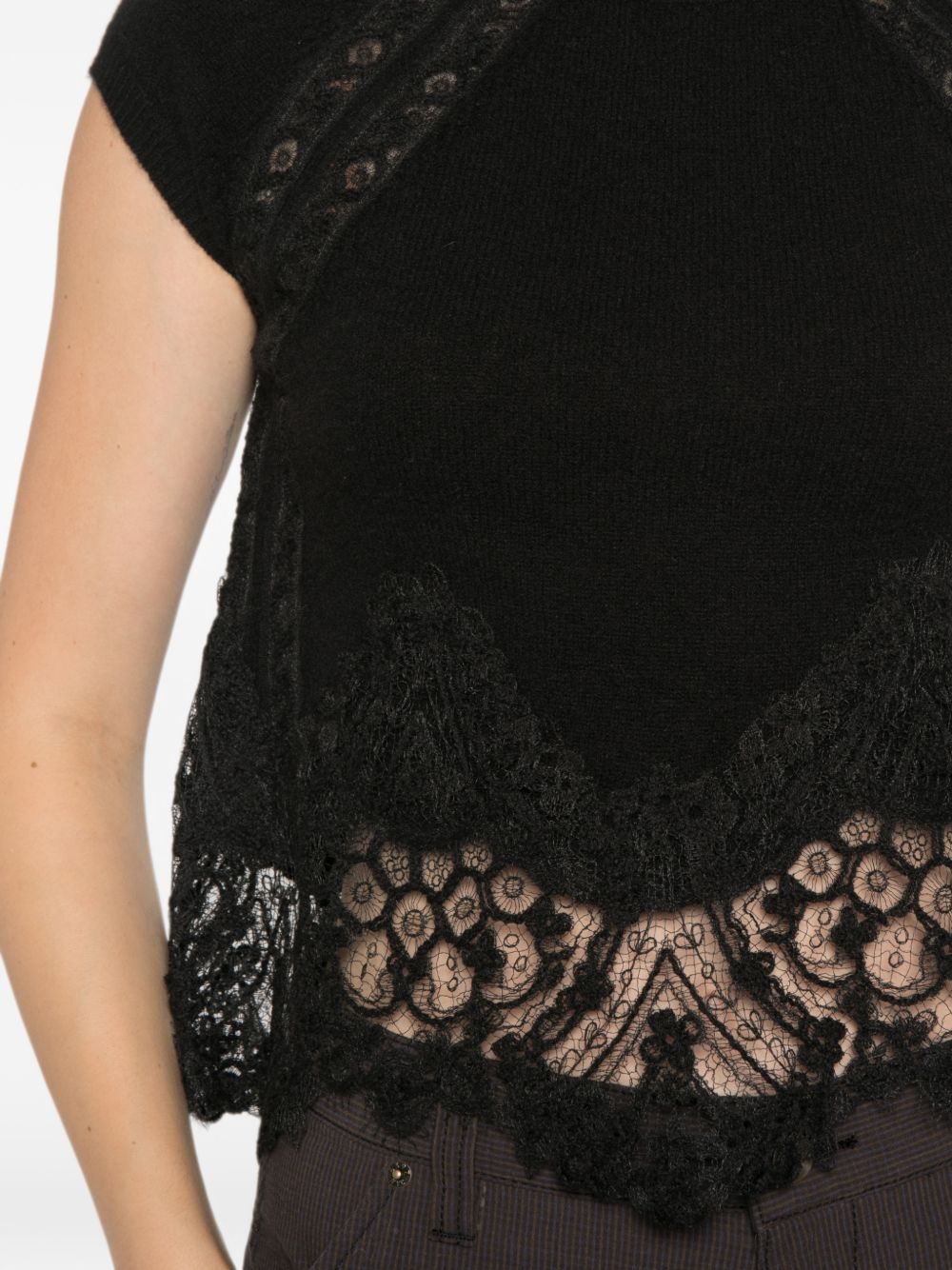 ERMANNO SCERVINO Ermanno Scervino Women Cashmere Lace Top
