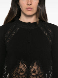 Ermanno Scervino Women Cashmere Lace Cardigan