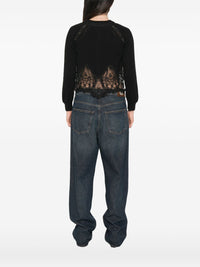 Ermanno Scervino Women Cashmere Lace Cardigan