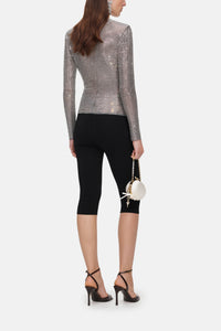 Self-Portrait Self-Portrait Women Rhinestone Mesh Wrap Top