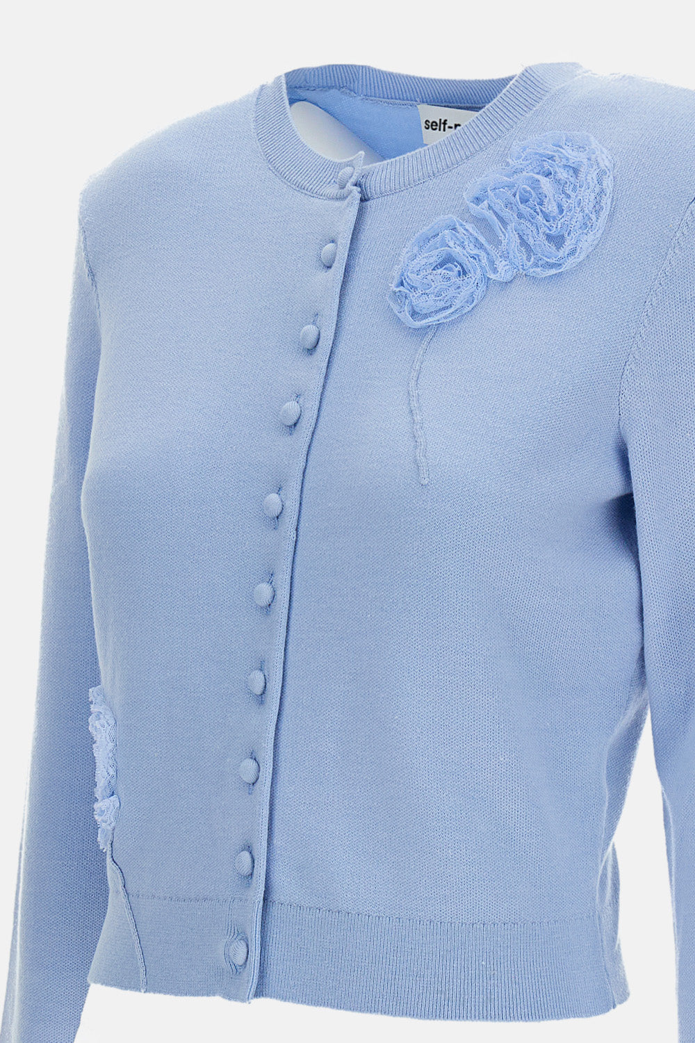 Self-Portrait Women Flower Knit Cardigan
