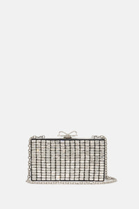 Self-Portrait Self-Portrait Women Silver Chainmail Clutch Bag