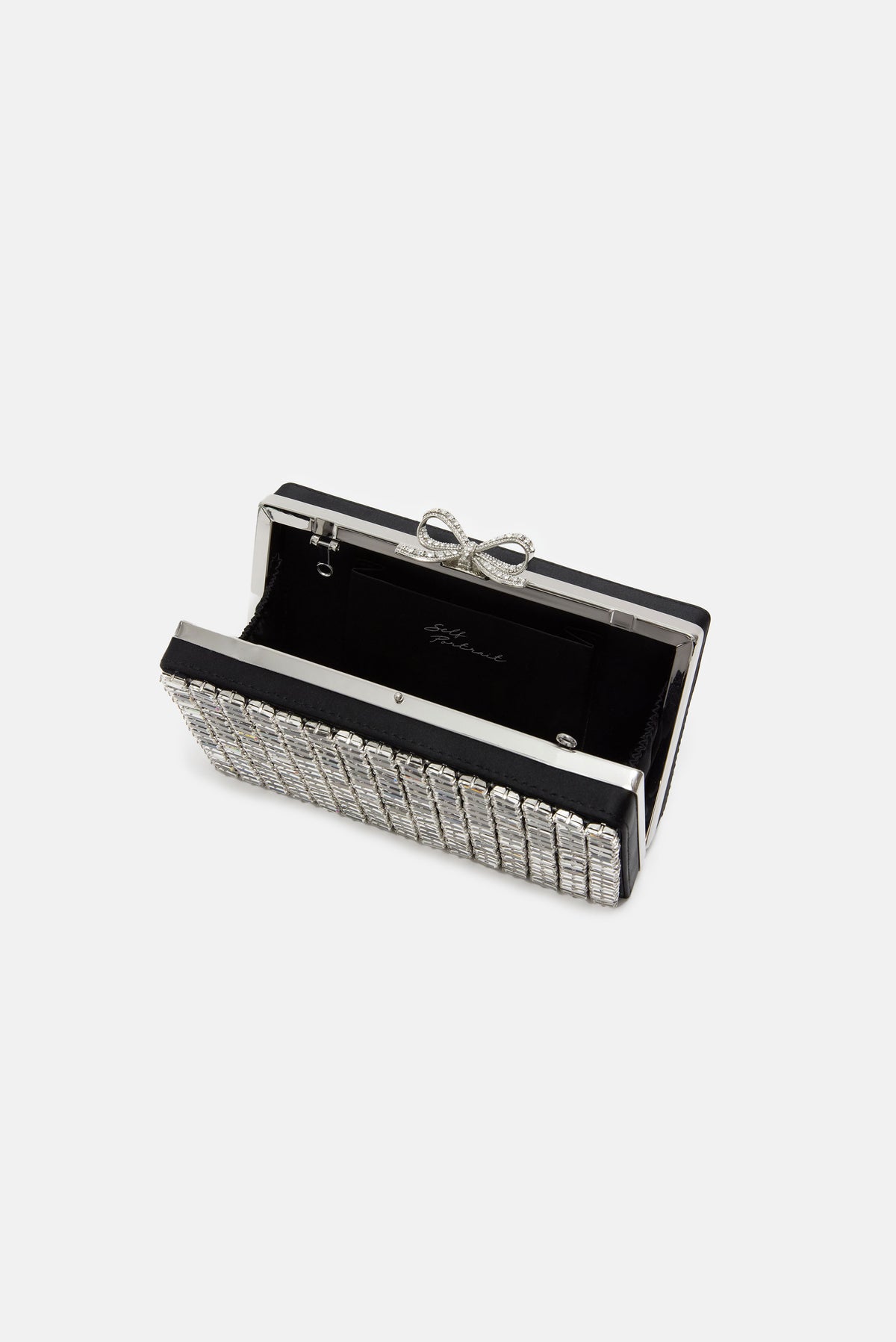Self-Portrait Self-Portrait Women Silver Chainmail Clutch Bag