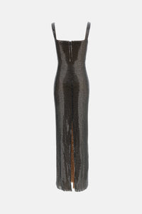 Self-Portrait Self-Portrait Women Rhinestone Square Neck Maxi Dress
