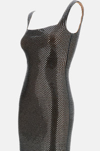Self-Portrait Self-Portrait Women Rhinestone Square Neck Maxi Dress