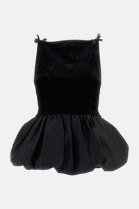 Self-Portrait Self-Portrait Women Velvet Bubble Hem Top
