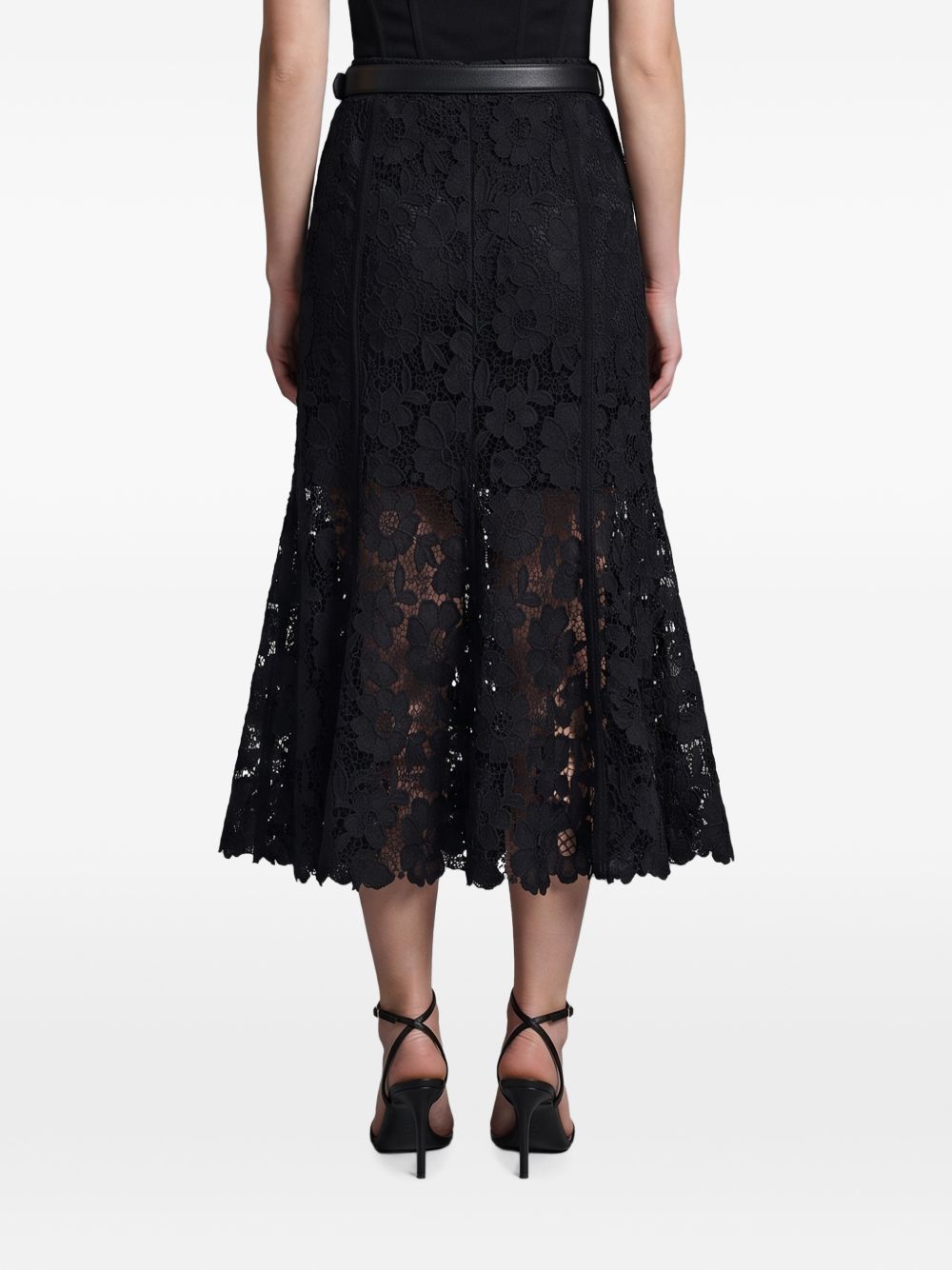 SELF PORTRAIT Self Portrait Women Lace Midi Skirt