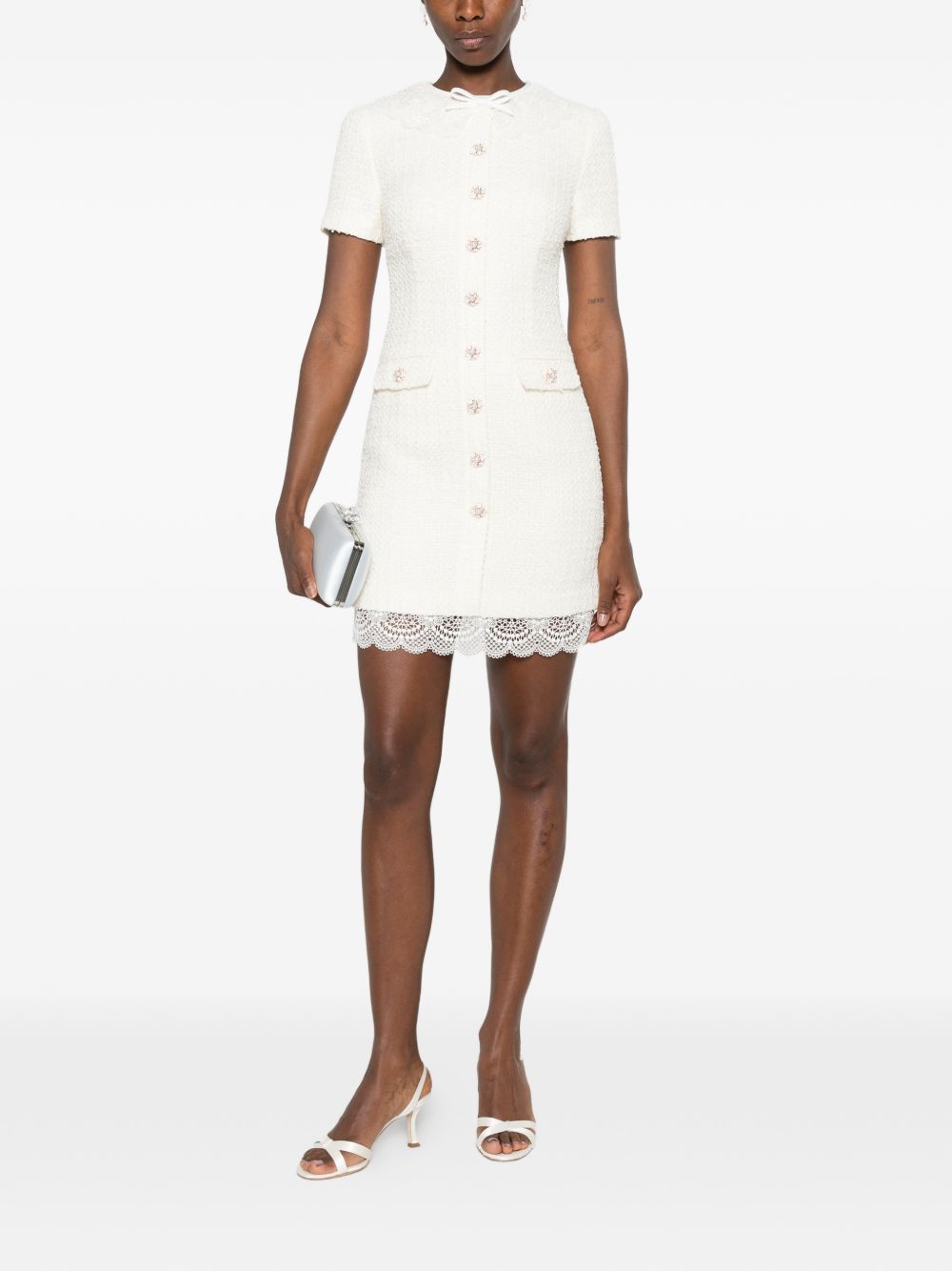 SELF PORTRAIT Self Portrait Women Bouclé Mini Dress
