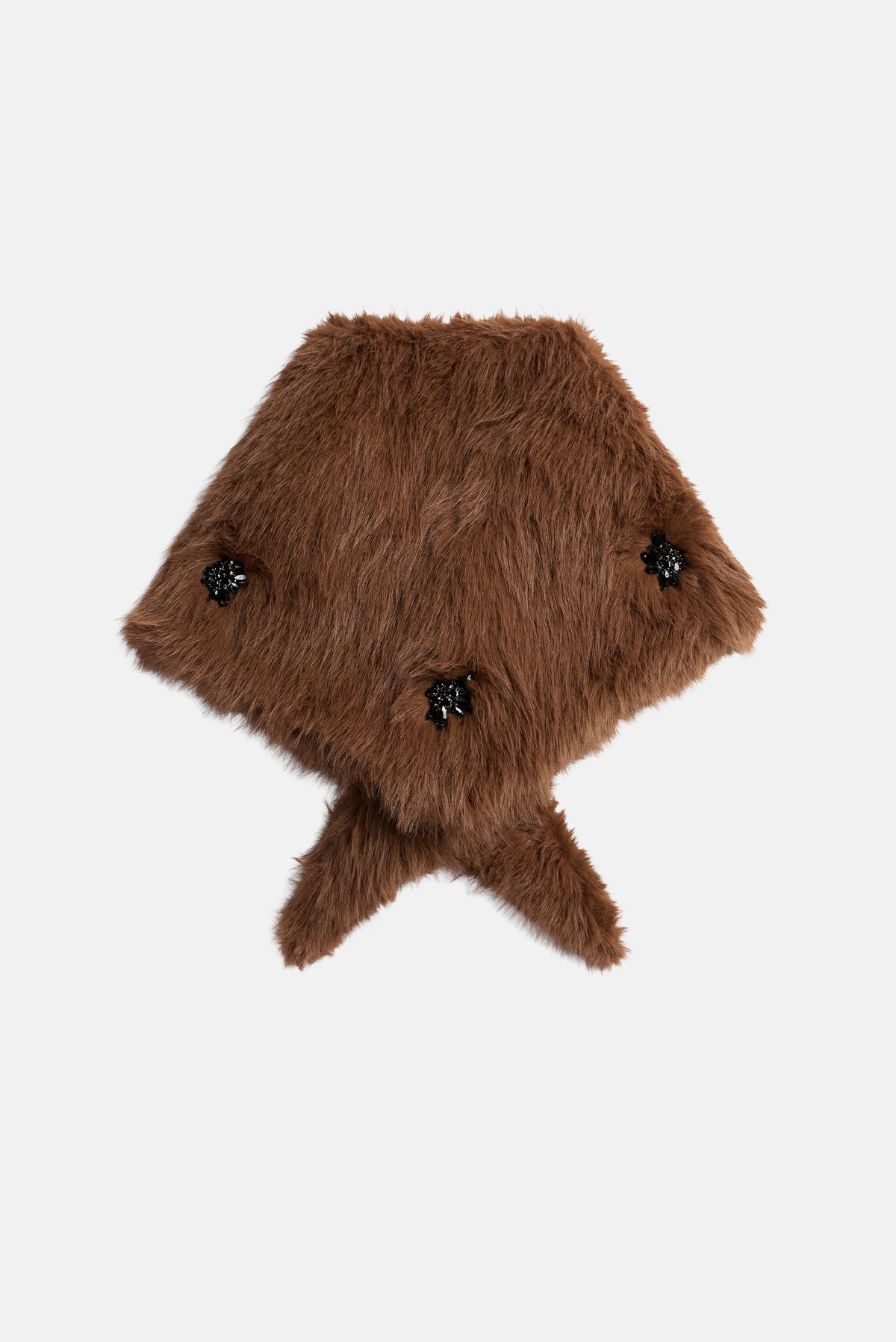 Simone Rocha Simone Rocha Women Faux Fur Neckerchief With Emb