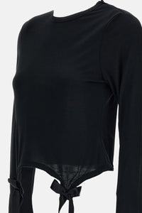 Simone Rocha Women Bow Tail Easy Long Sleeve T-Shirt