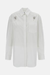 Simone Rocha Simone Rocha Women Masculine Shirt With Embroidered Crystals