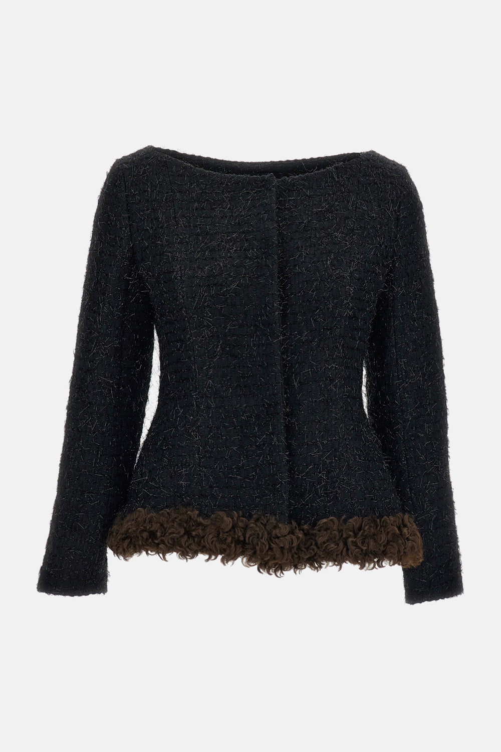 Simone Rocha Simone Rocha Women Round Sculpt Faux Fur Detail Bustle Jacket