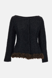 Simone Rocha Simone Rocha Women Round Sculpt Faux Fur Detail Bustle Jacket