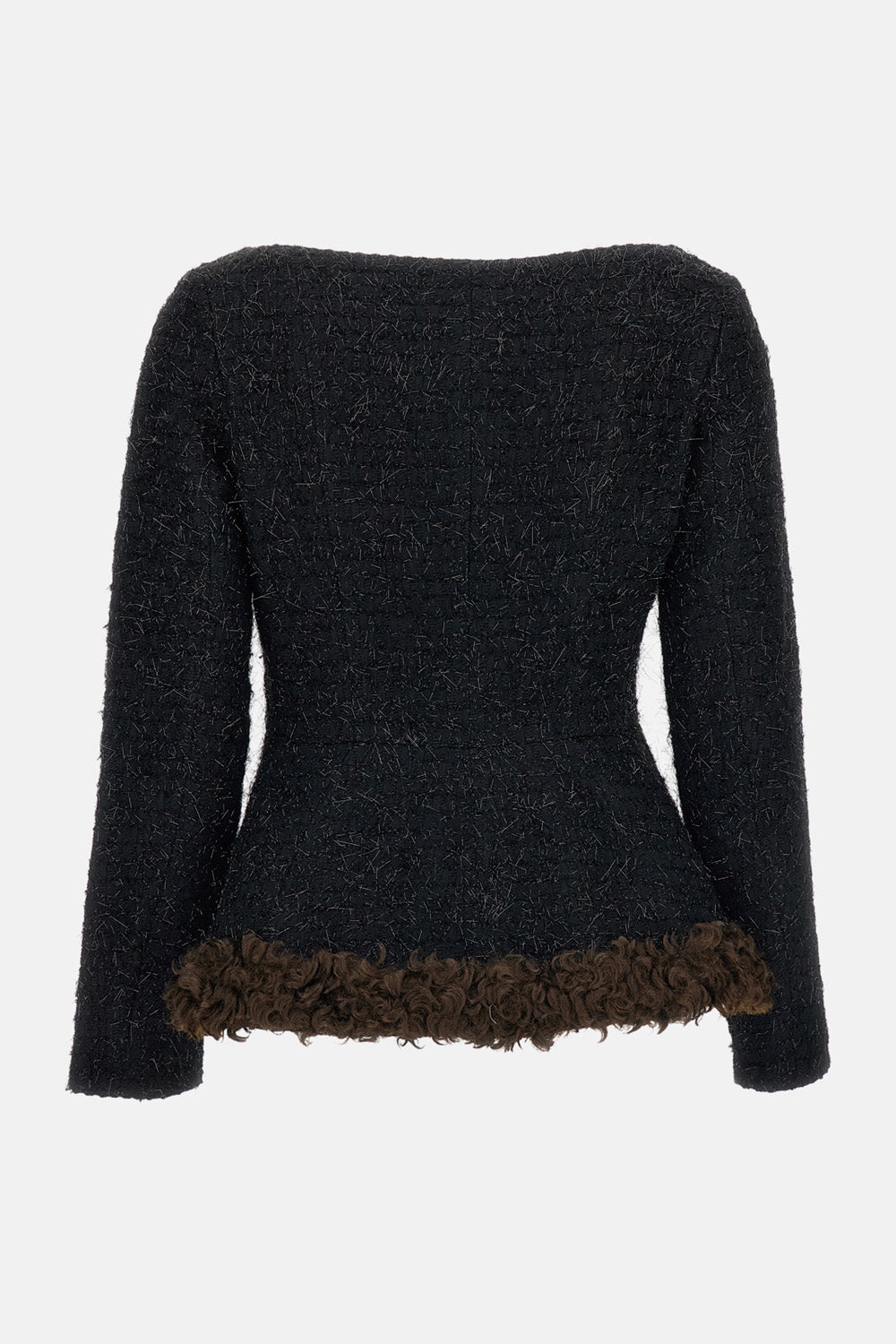 Simone Rocha Simone Rocha Women Round Sculpt Faux Fur Detail Bustle Jacket