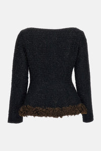 Simone Rocha Simone Rocha Women Round Sculpt Faux Fur Detail Bustle Jacket