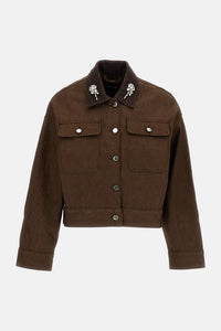 Simone Rocha Simone Rocha Women Cropped Utility Pocket Workwear Jacket W/ Emb