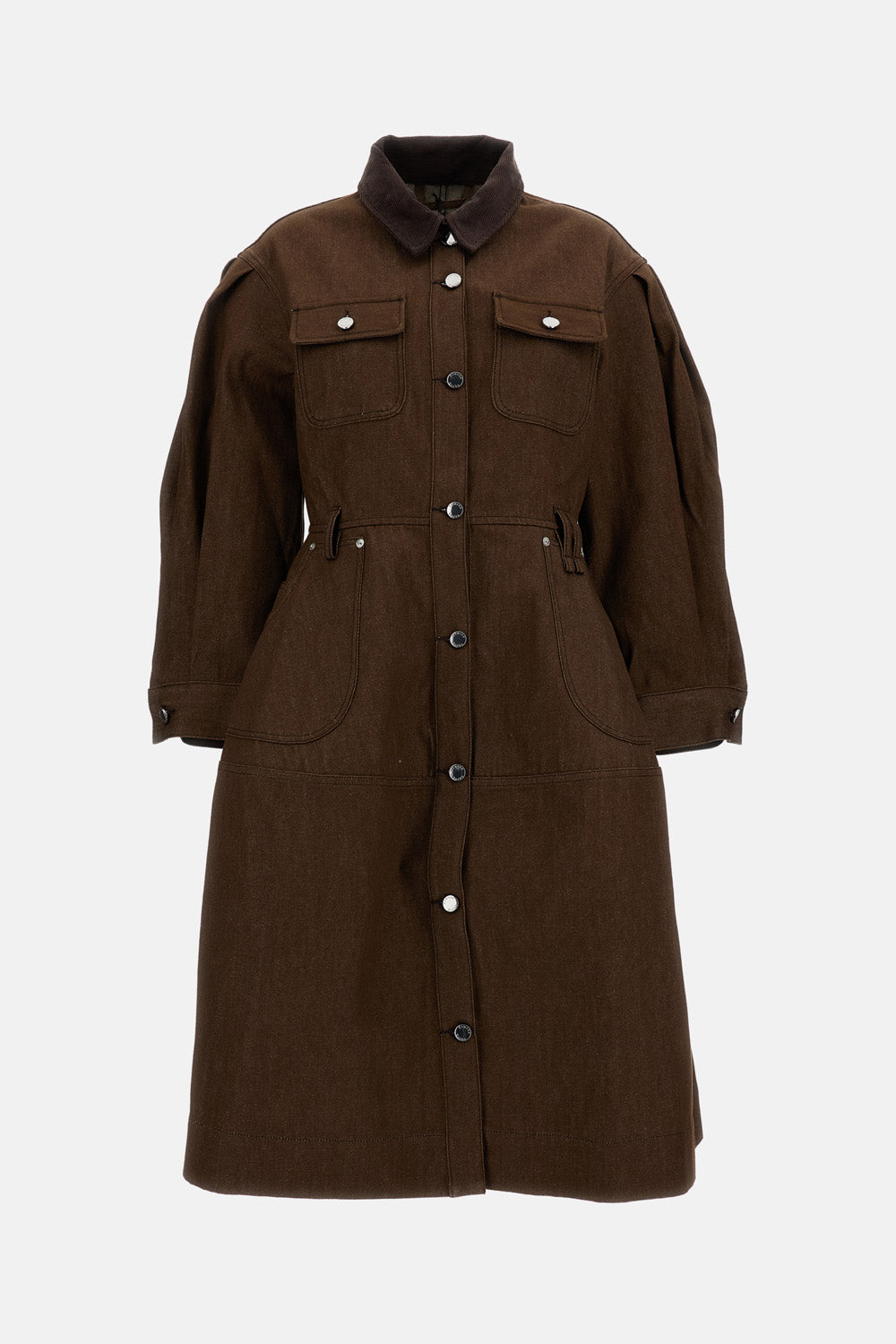 Simone Rocha Simone Rocha Women Utility Pocket Hip Bustle Workwear Dress W/ Embellishments