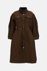Simone Rocha Simone Rocha Women Utility Pocket Hip Bustle Workwear Dress W/ Embellishments