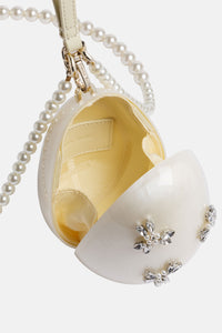 Simone Rocha Women Pearl Crossbody Micro Egg Bag With Emb