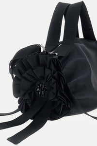 Simone Rocha Women Large Double Ribbon Rosette Bag With Embroidery