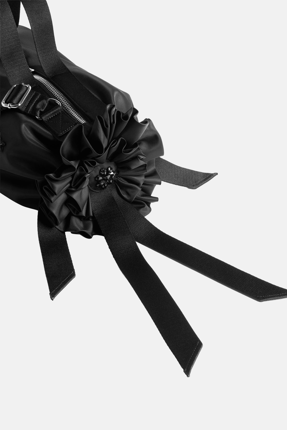 Simone Rocha Women Double Ribbon Rosette Bag With Turbo Emb