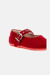 Simone Rocha Simone Rocha Women Mary Jane Ballerina With Crystals