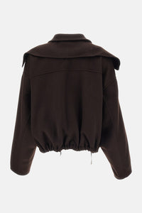 Sportmax Sportmax Women Wool Bomber Jacket With Removable Bib