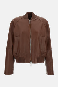 Sportmax Sportmax Women Nappa Leather Bomber Jacket