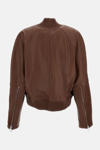 Sportmax Sportmax Women Nappa Leather Bomber Jacket