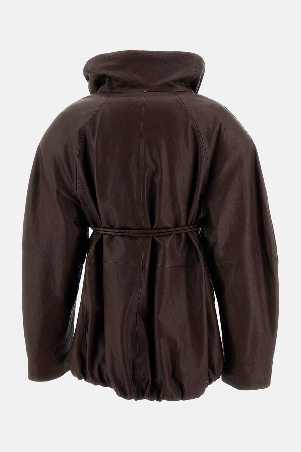 Sportmax Women Smooth And Hammered Leather Jacket