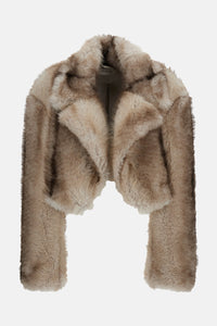 Sportmax Sportmax Women Cropped Boxy Jacket In Furry Jersey