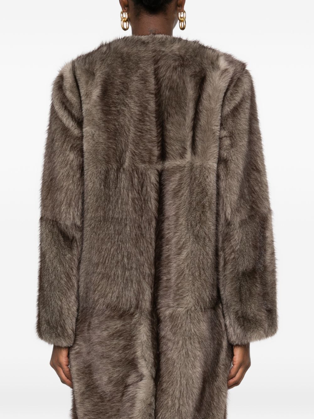 Stand Studio Women Hilma Faux Fur Long Coat