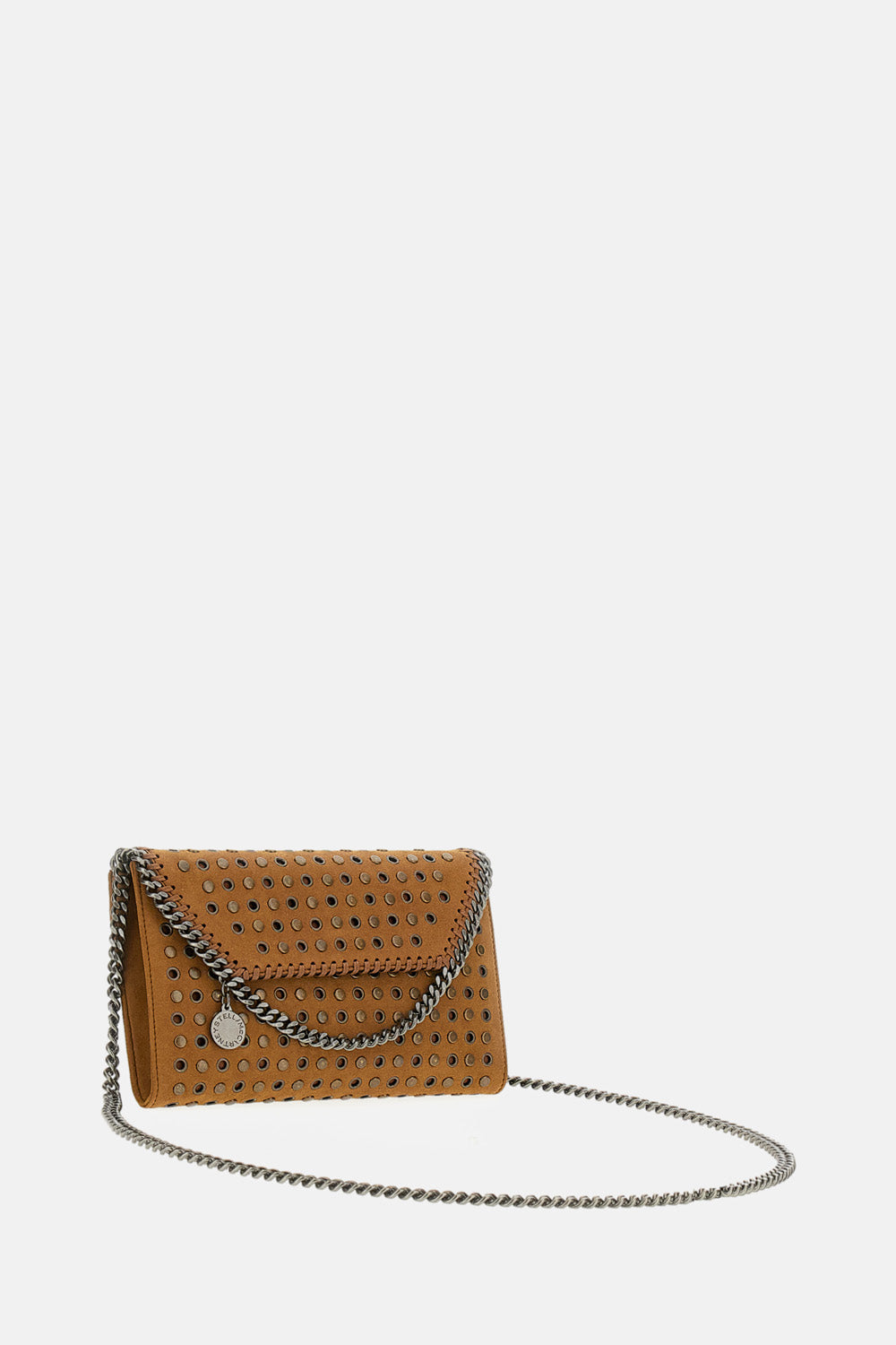 Stella McCartney Stella Mccartney Women Falabella Wallet W/ Chain Bag Alter Suede W/Studs &Amp; Eyelets