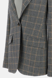 Stella McCartney Stella Mccartney Women Single Breasted Checked Blazer