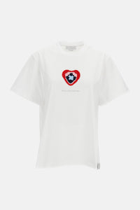 Stella McCartney Stella Mccartney Women Crochet Heart Boyfriend T-Shirt