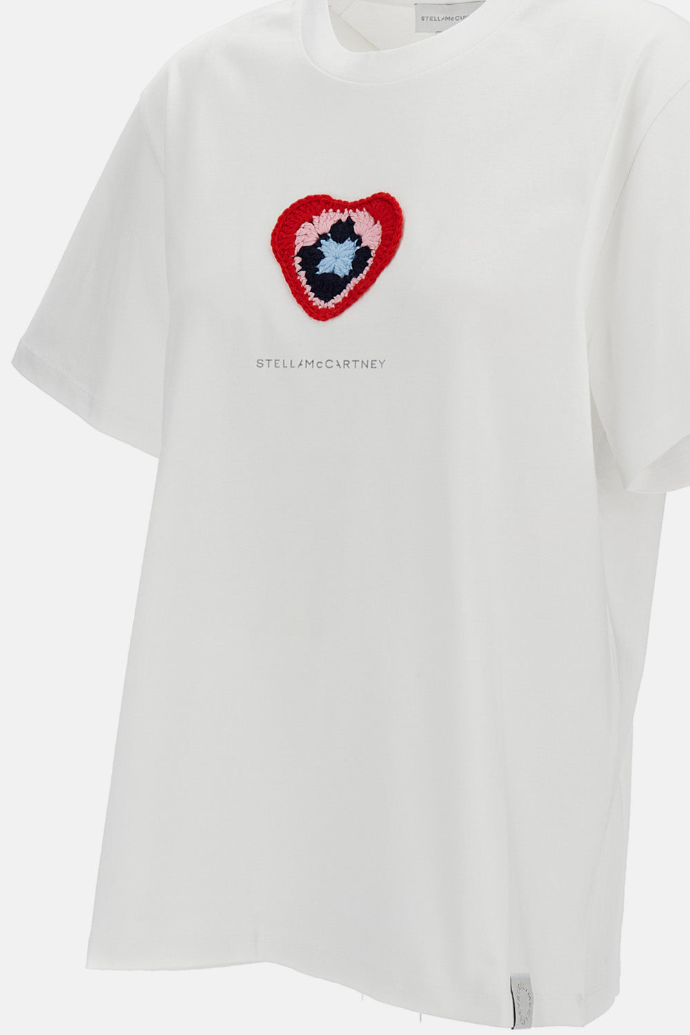 Stella McCartney Stella Mccartney Women Crochet Heart Boyfriend T-Shirt