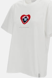 Stella McCartney Stella Mccartney Women Crochet Heart Boyfriend T-Shirt