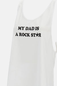 Stella McCartney Stella Mccartney Women My Dad Is A Rockstar Tank Top