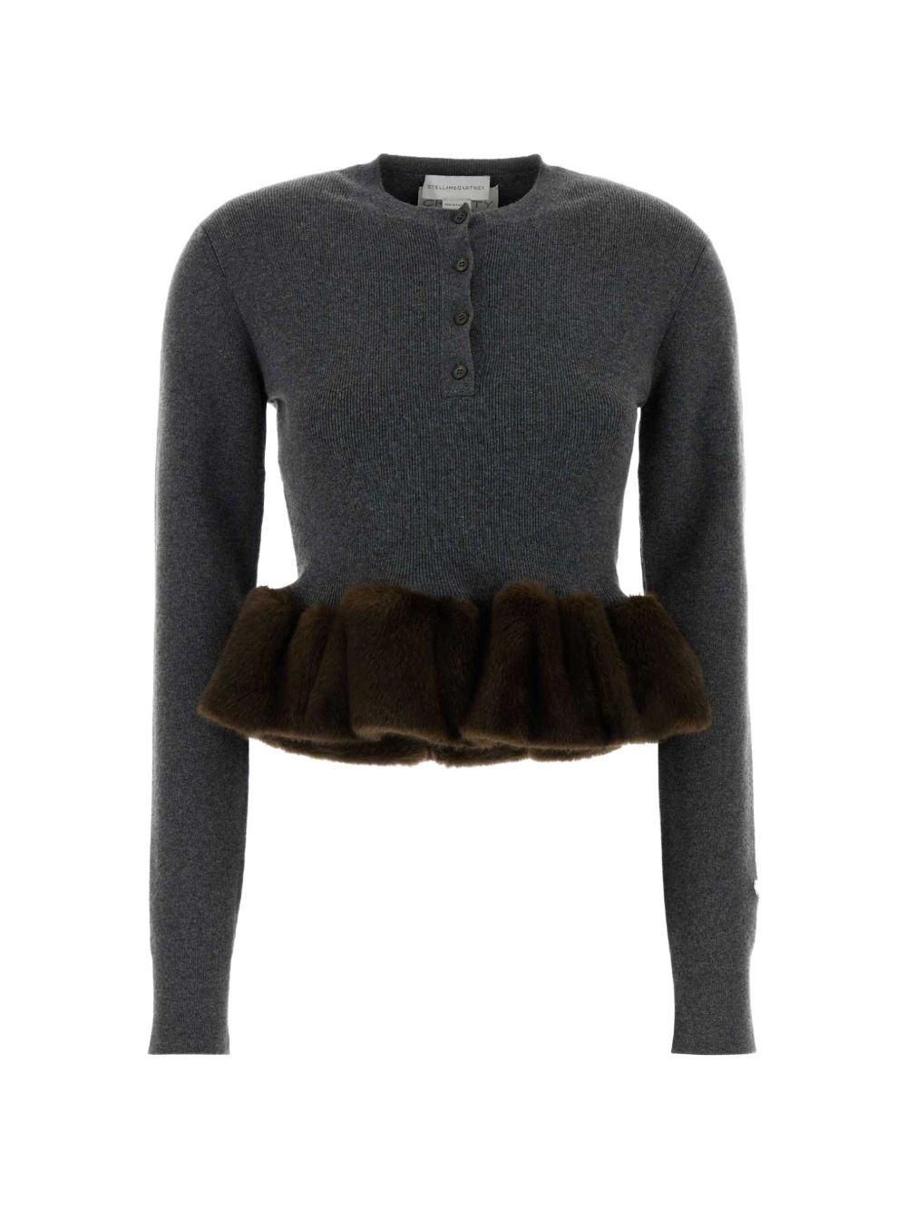 STELLA McCARTNEY Stella Mccartney Women Faux-Fur Detail Wool Sweater